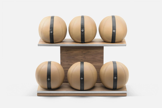MOXA™ Set, Weighted Exercise Balls with Horizontal Stand
