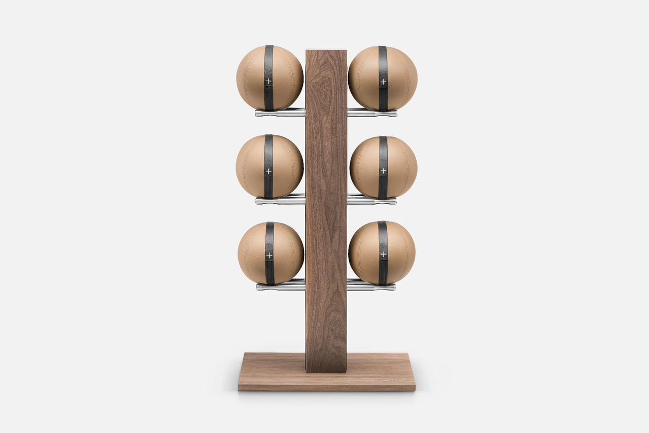 MOXA™ Set, Weighted Gym Balls with Vertical Stand