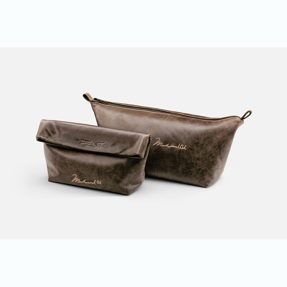 PENT. x Muhammad Ali Full-Grain Leather Pouch
