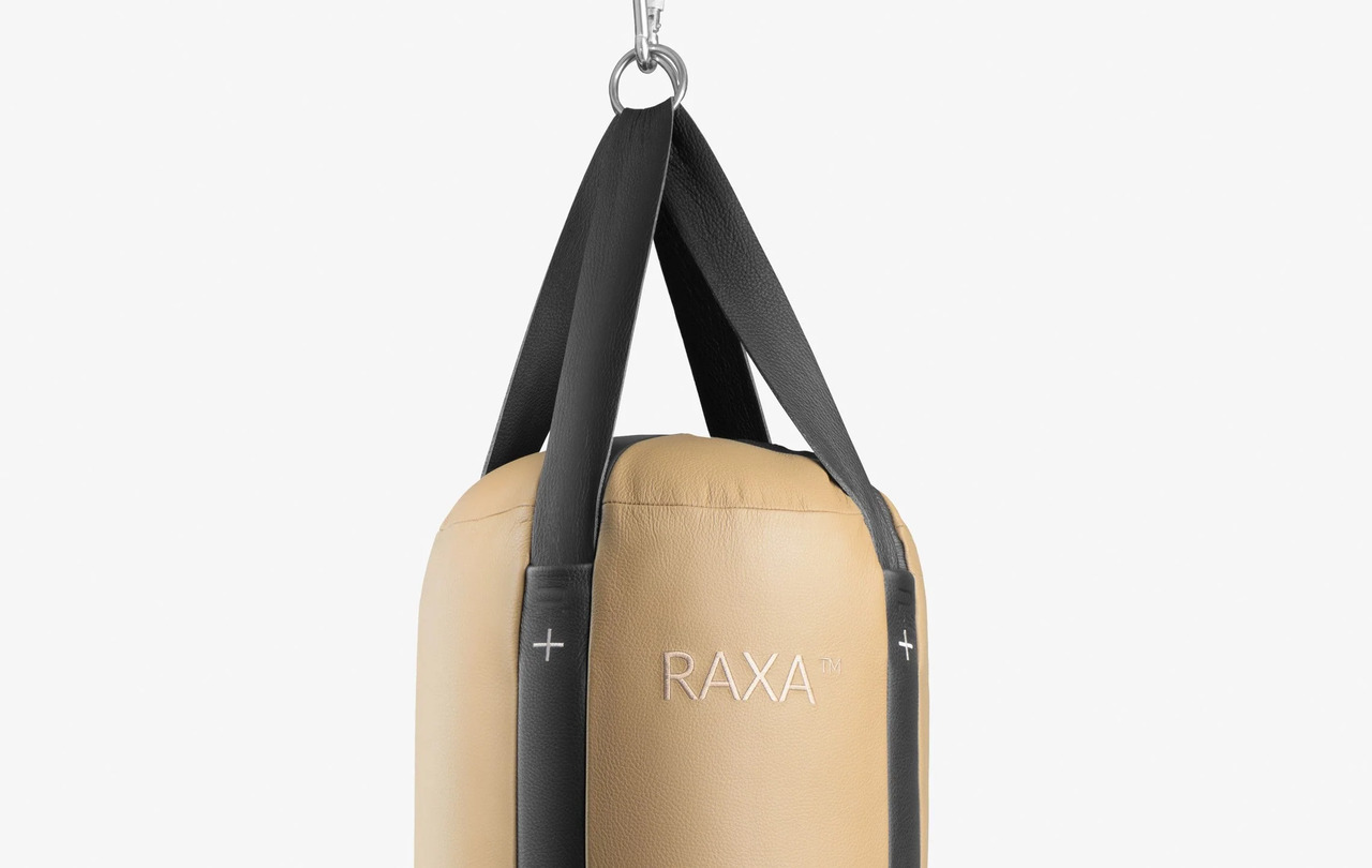 RAXA™ Handmade Leather Boxing Bag, view 3