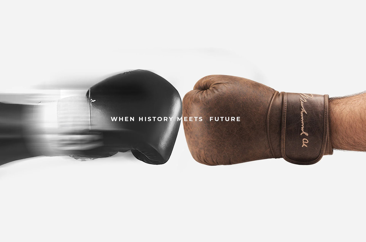 PENT. x Muhammad Ali, Vintage Brown Boxing Gloves, view 4