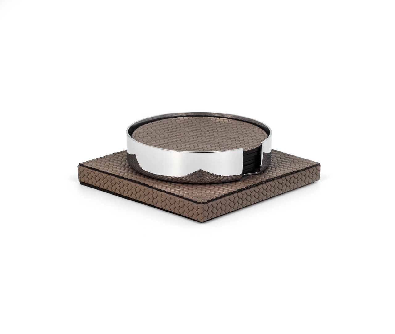 Pinetti Coaster Set with Holder, view 3