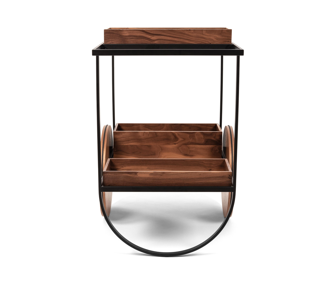 Magenta Serving Trolley by Pinetti, view 3