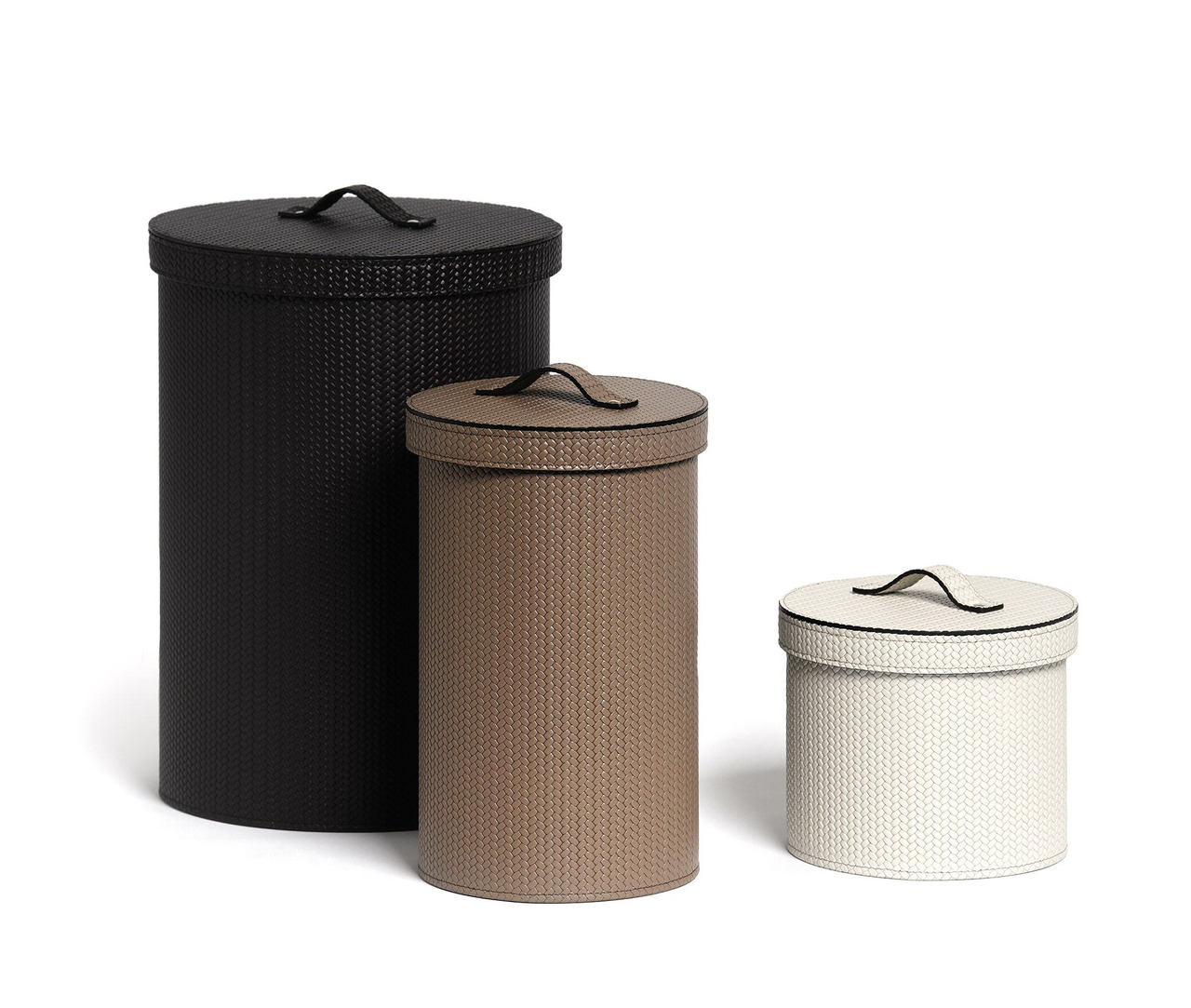Round Wastepaper Bin with Lid, view 4