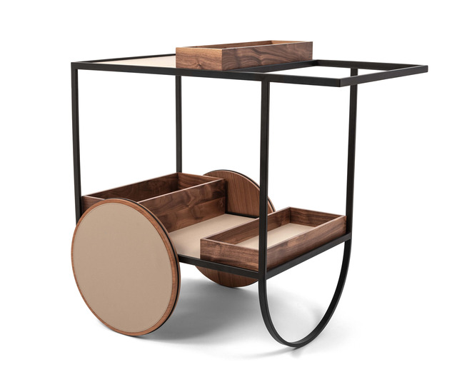 Magenta Serving Trolley by Pinetti