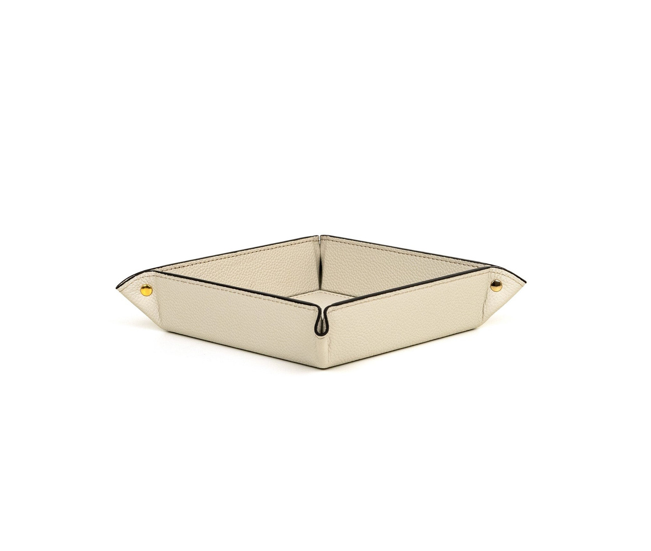 Square Leather Tray for Small Items, view 2