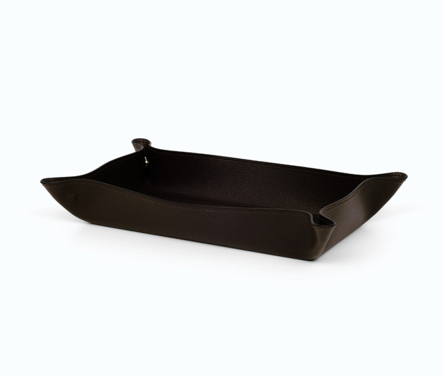 Rectangular Leather Trinket Tray
