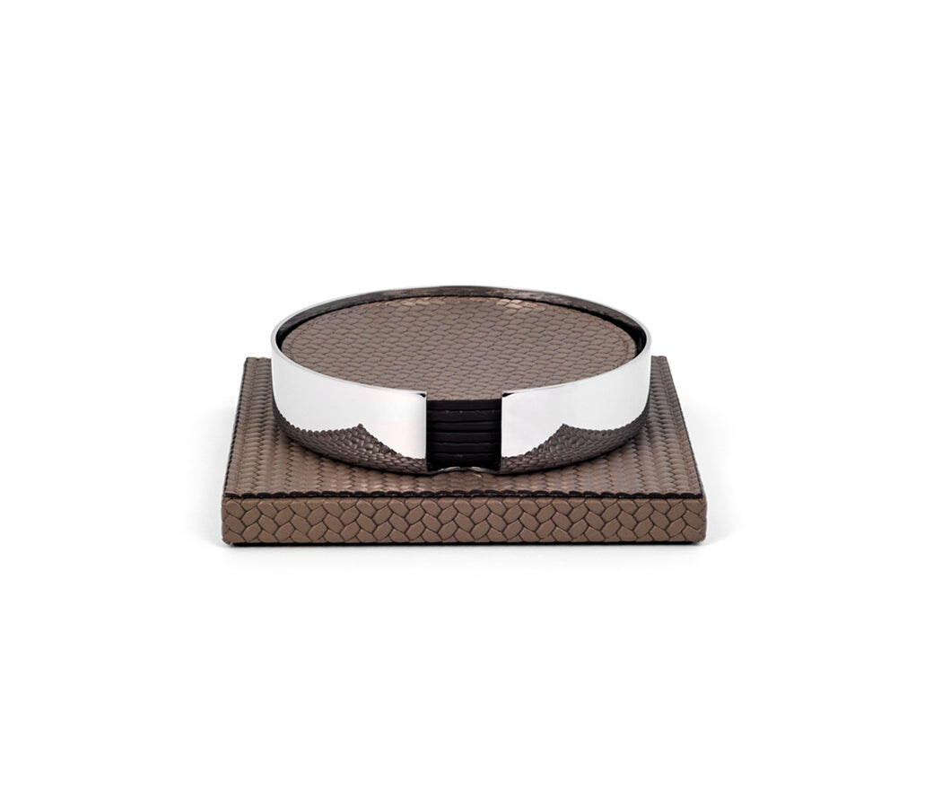 Pinetti Coaster Set with Holder, view 2