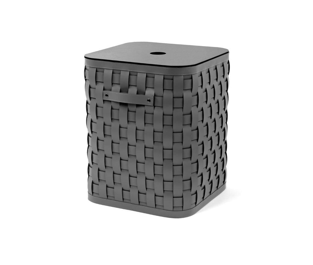 Demetra Square Basket with Flat Lid, Size L