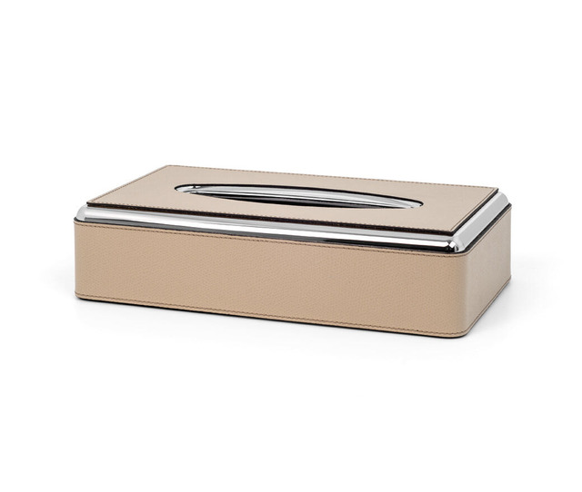 Rectangular Leather Tissue Box