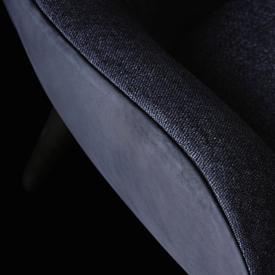 Mad Chaise Longue, Asymmetric Designer Armchair, view 2