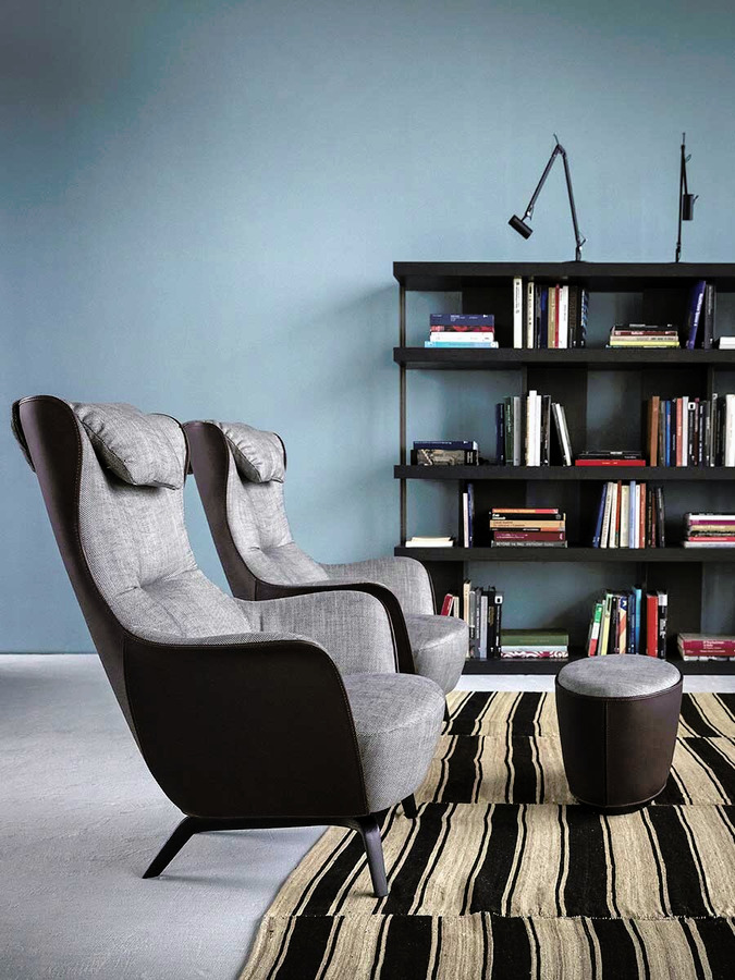 Mamy Blue Ottoman, view 4