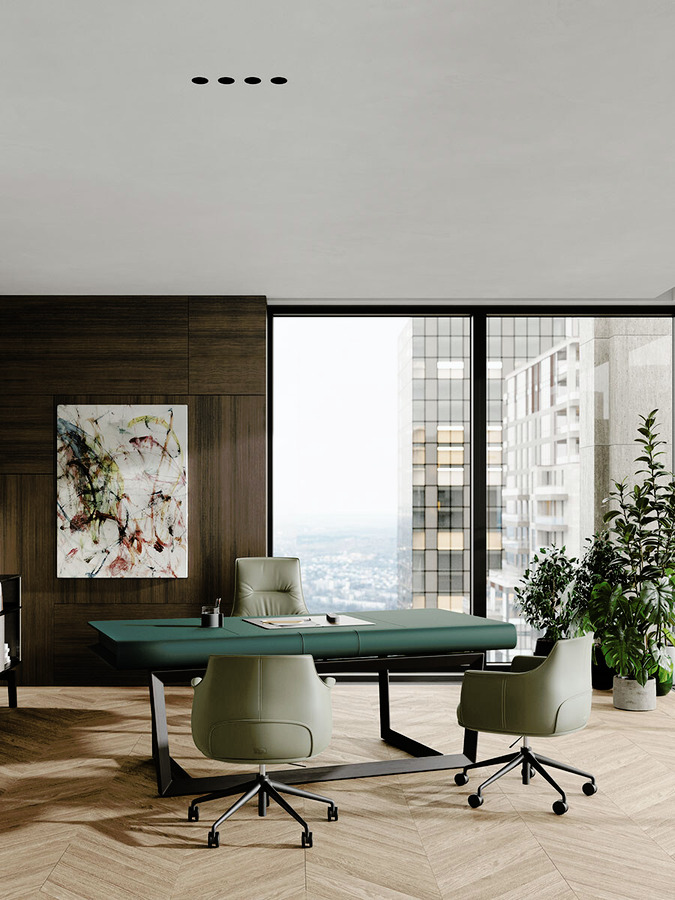 Peek-a-Book Desk by Poltrona Frau, view 3
