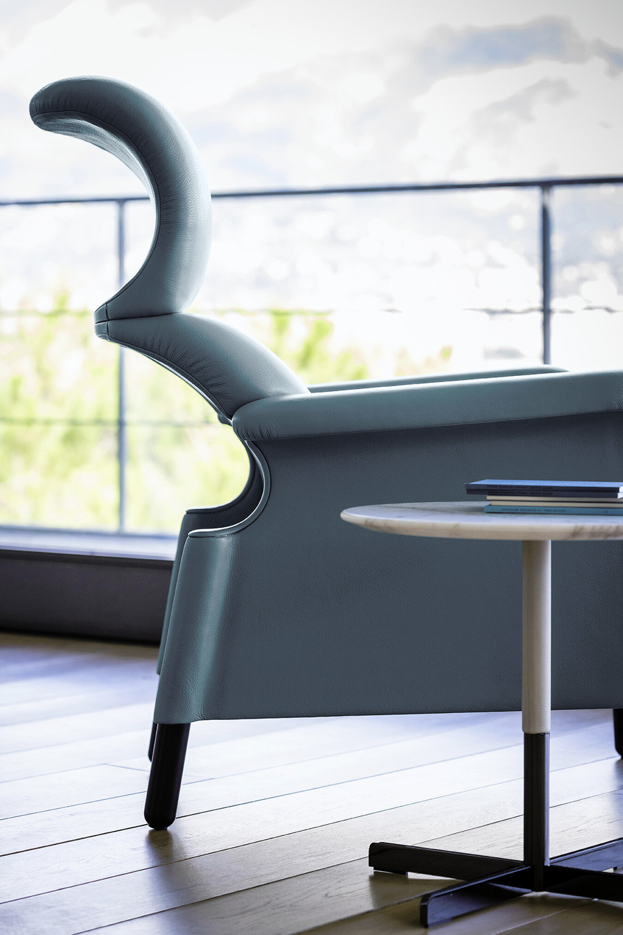 Sanluca Armchair and Pouf, view 4