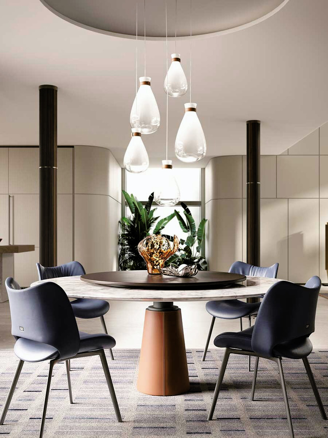 Soffi Blown Glass Lamps by Poltrona Frau, view 5