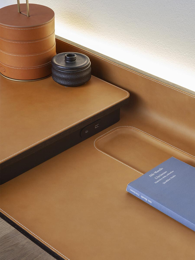 Iren Wall-Mounted Writing Desk by Poltrona Frau, view 5