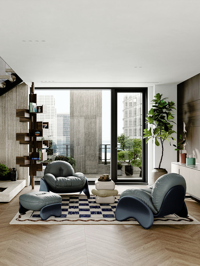 Squash Coffee Table by Poltrona Frau, view 5