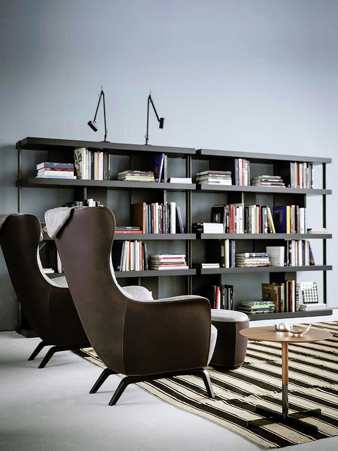 Mamy Blue Armchair and Ottoman, view 6