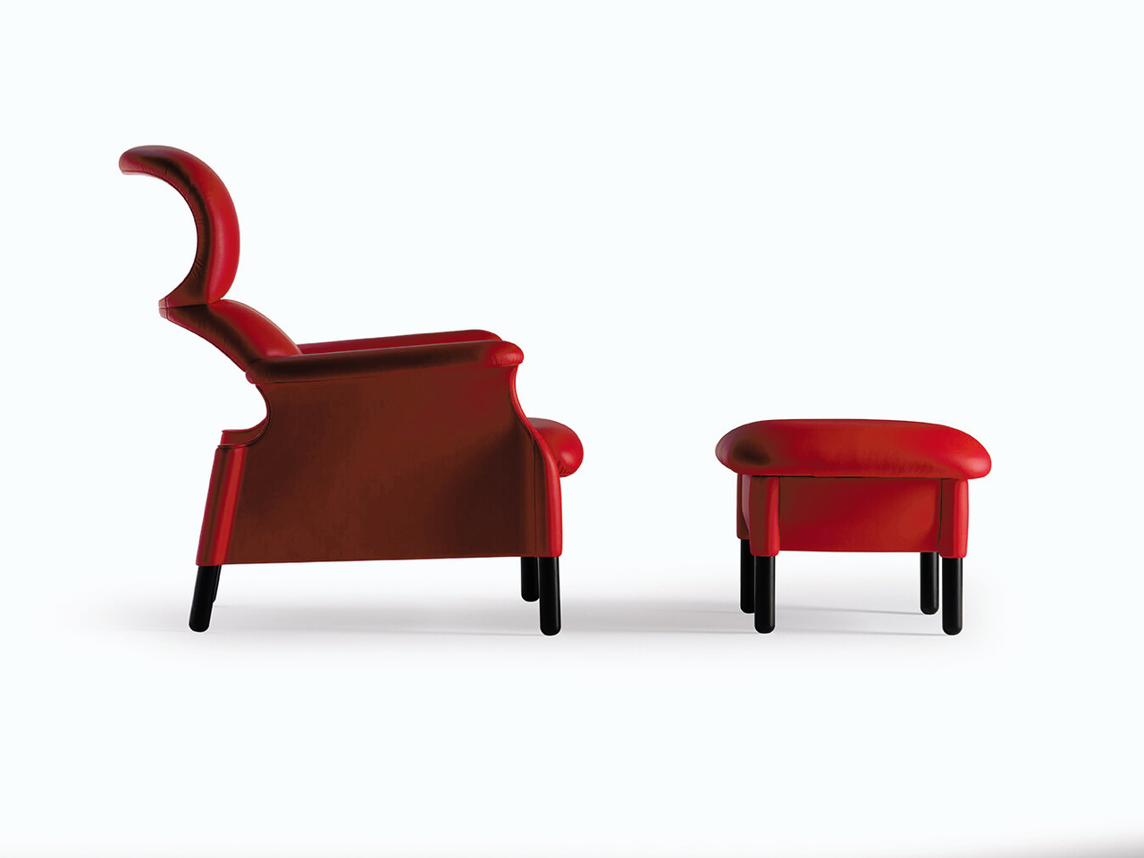 Sanluca Armchair and Pouf, view 5