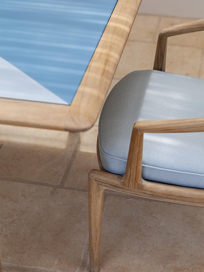 The Secret Garden Solid Teak Garden Chair, view 5