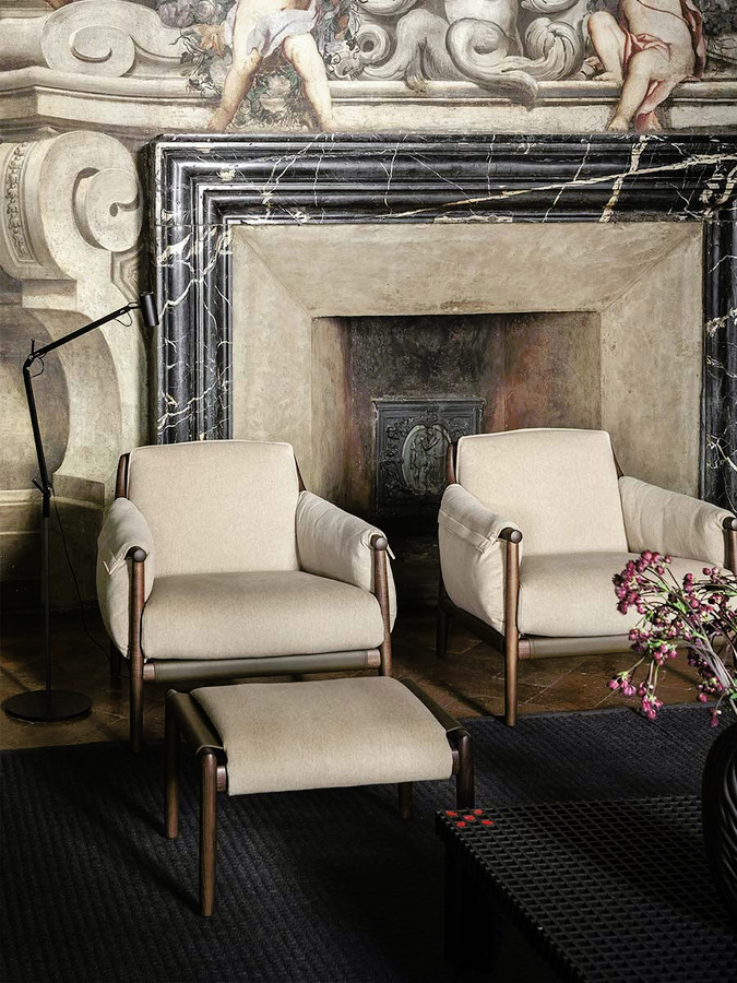 Times Lounge Armchair and Ottoman, view 5