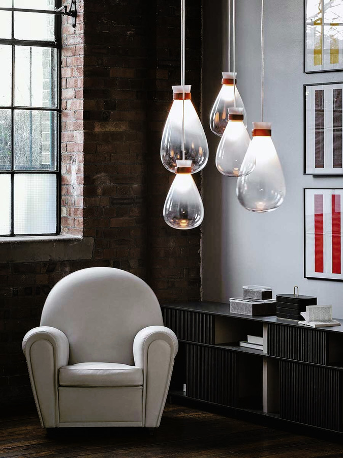 Soffi Blown Glass Lamps by Poltrona Frau, view 2