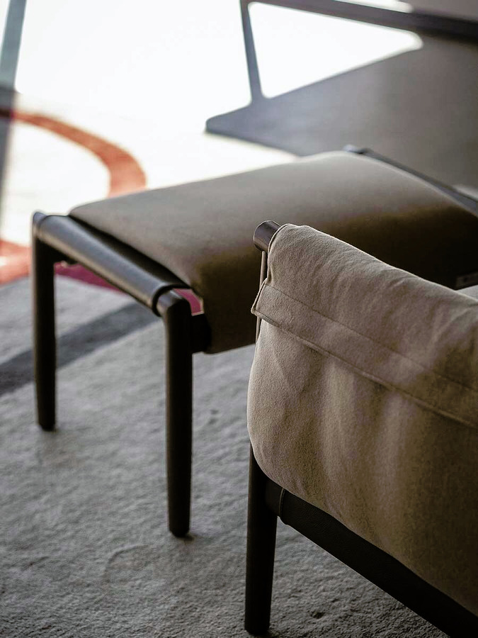 Times Lounge Armchair and Ottoman, view 6