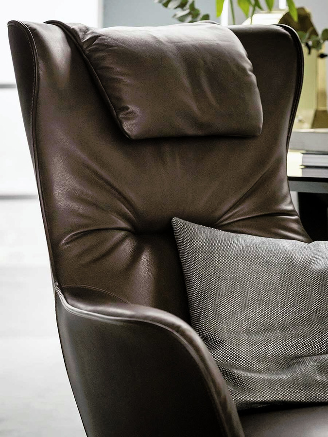 Mamy Blue Armchair and Ottoman, view 8