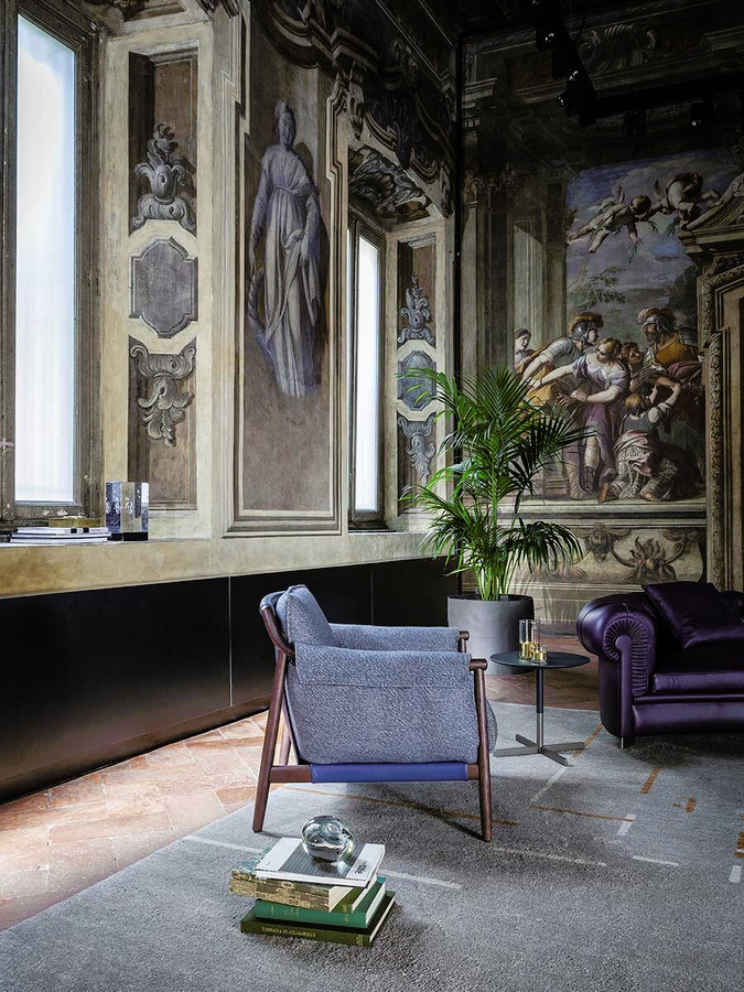 Times Lounge Armchair and Ottoman, view 8