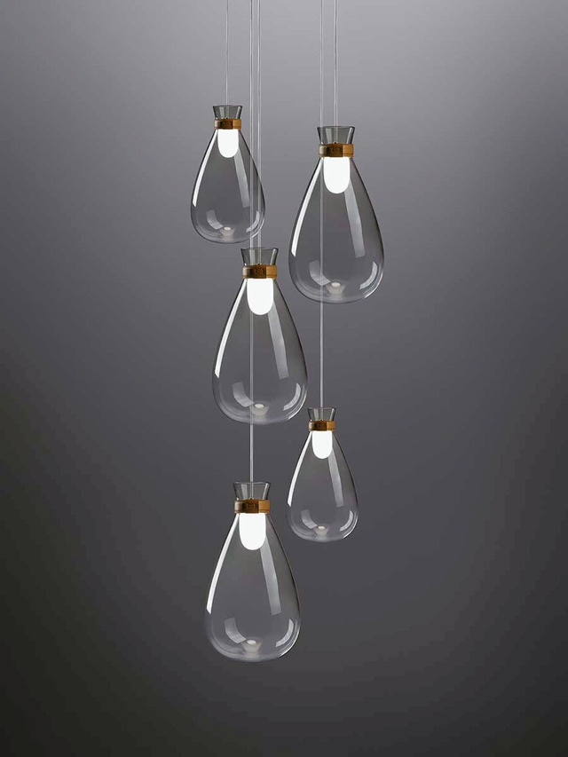 Soffi Blown Glass Lamps by Poltrona Frau