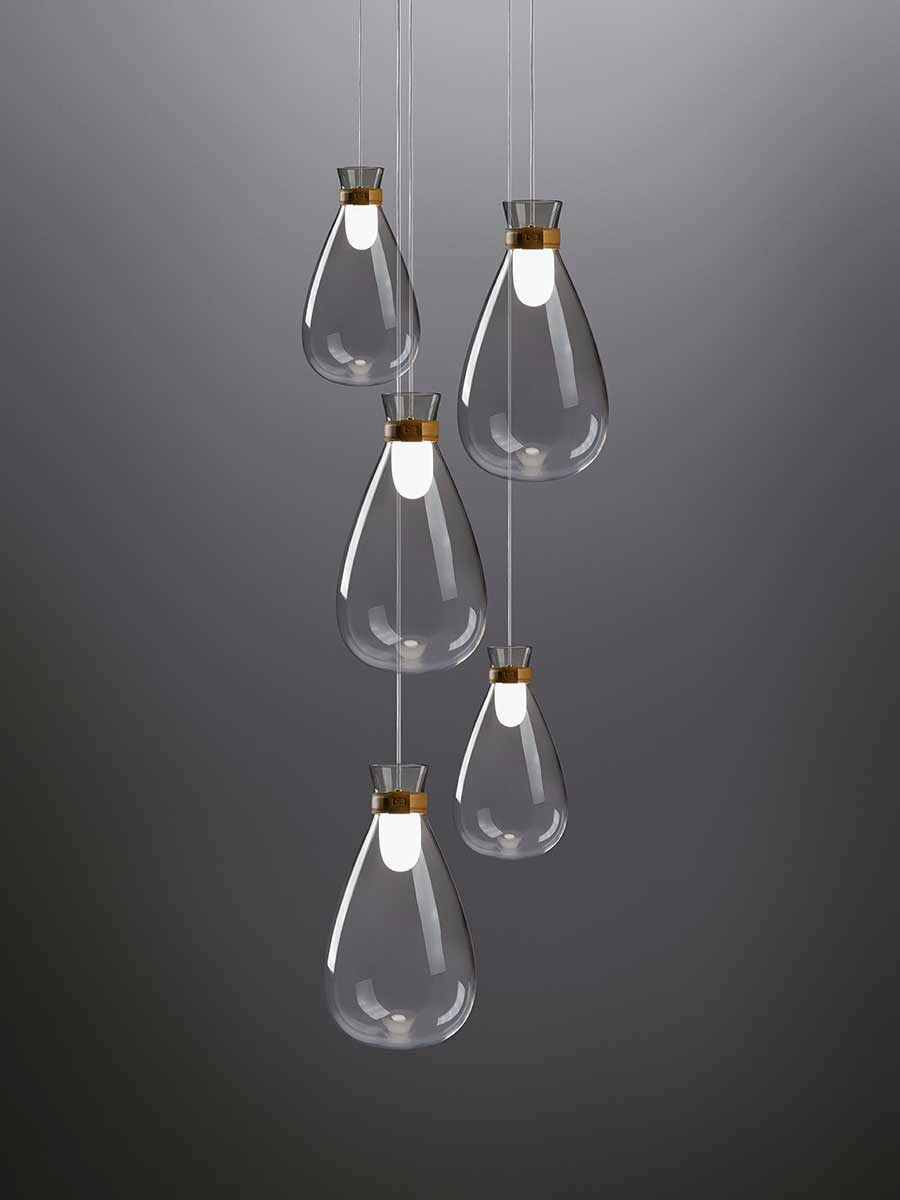 Soffi Blown Glass Lamps by Poltrona Frau