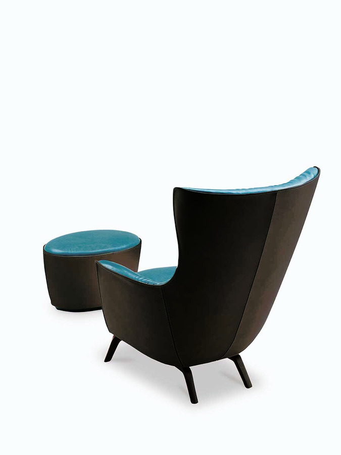 Mamy Blue Ottoman, view 9