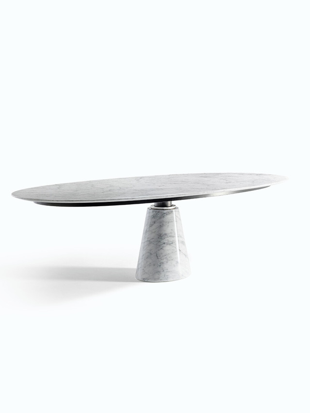 Mesa Ellipse Marble Table