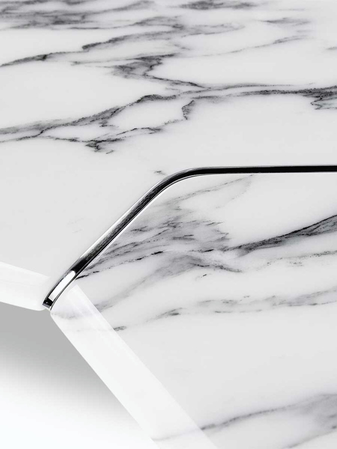 Infinitamente Marble Dining Table, view 12
