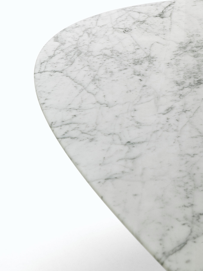Mesa Ellipse Marble Table, view 14