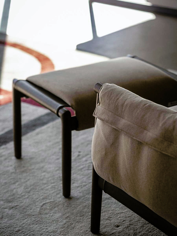 Times Lounge Armchair and Ottoman, view 17