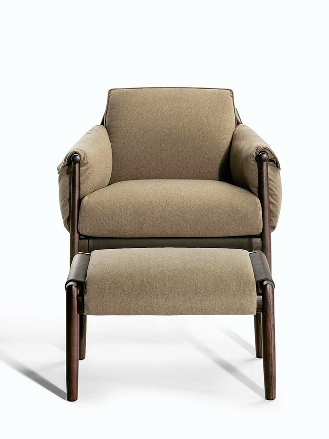 Times Lounge Armchair and Ottoman, view 16