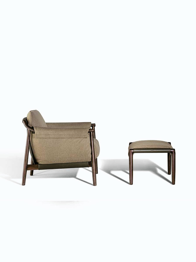 Times Lounge Armchair and Ottoman, view 18