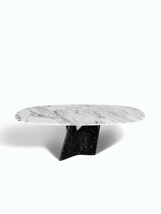 Infinitamente Marble Dining Table, view 18