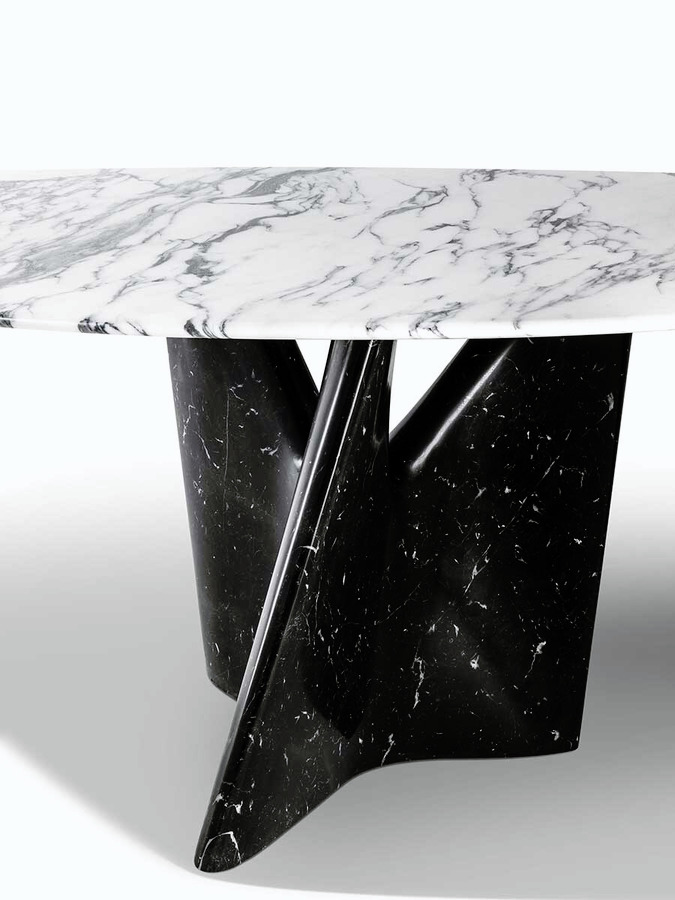 Infinitamente Marble Dining Table, view 19