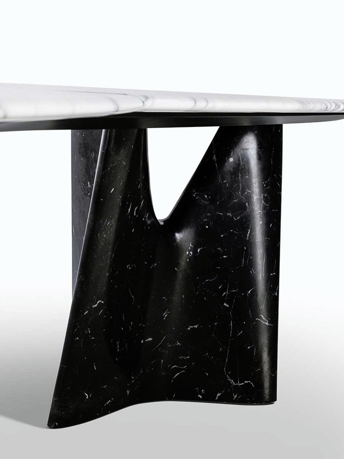 Infinitamente Marble Dining Table, view 20