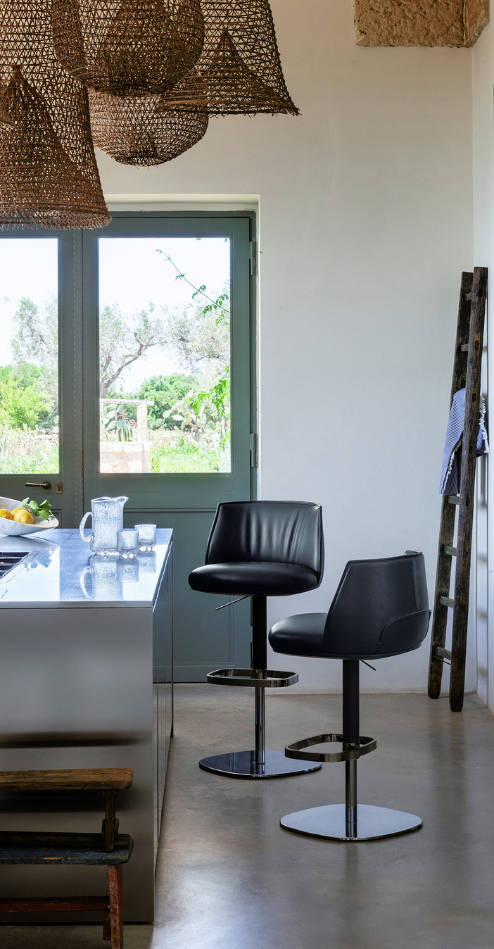 Archibald Bar Stool by Poltrona Frau, view 3