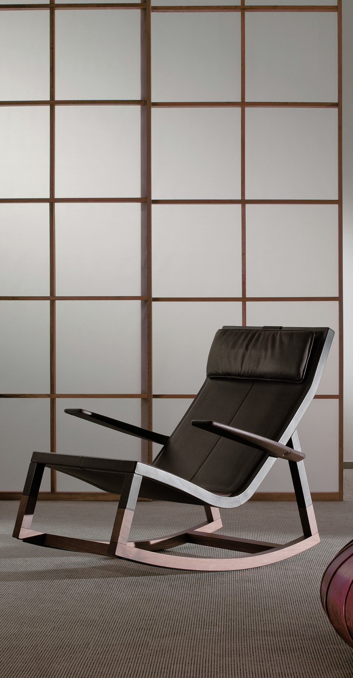 Don'do Rocking Chair by Poltrona Frau, view 3