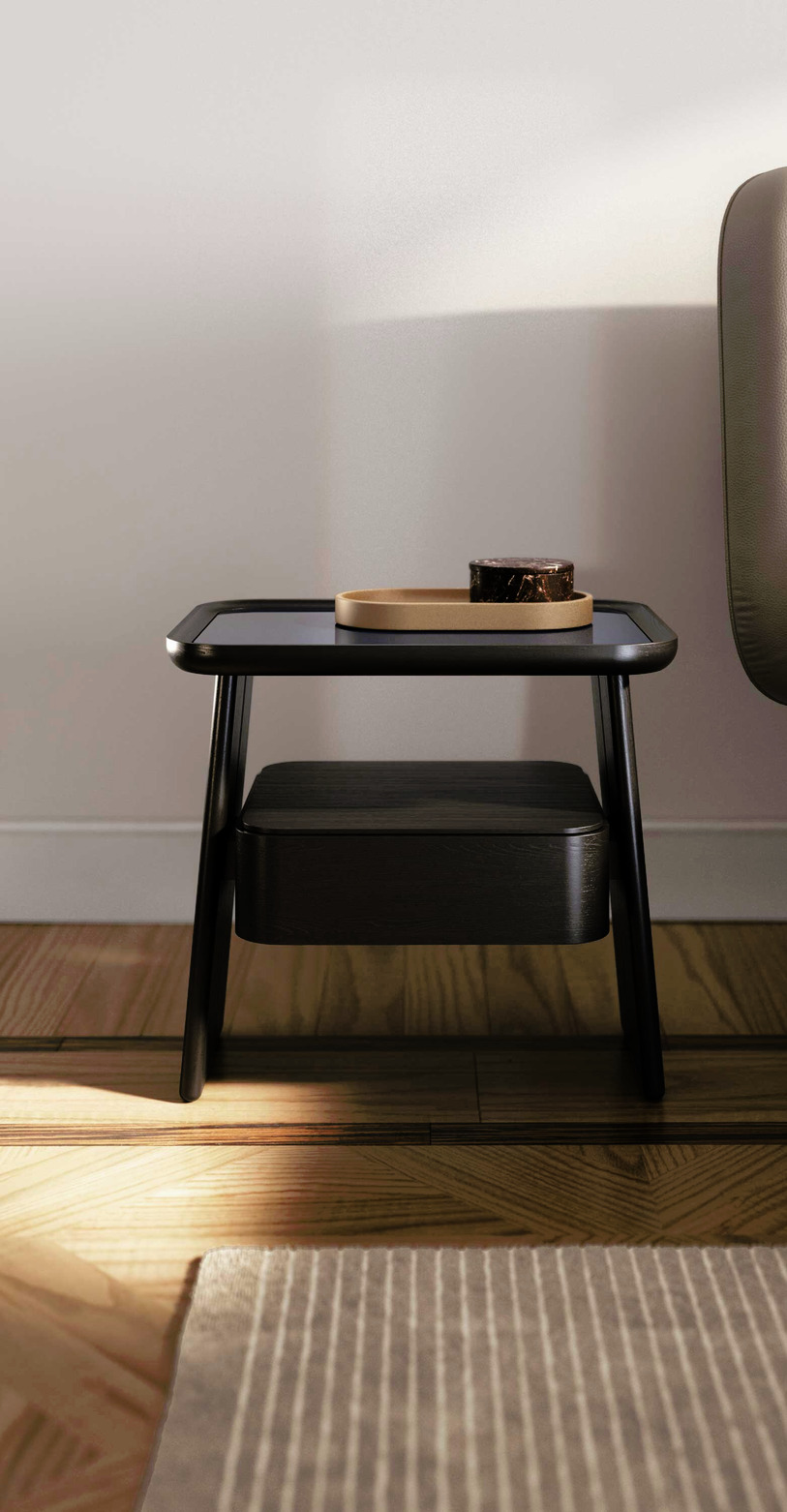 Duo Bedside Table, view 3