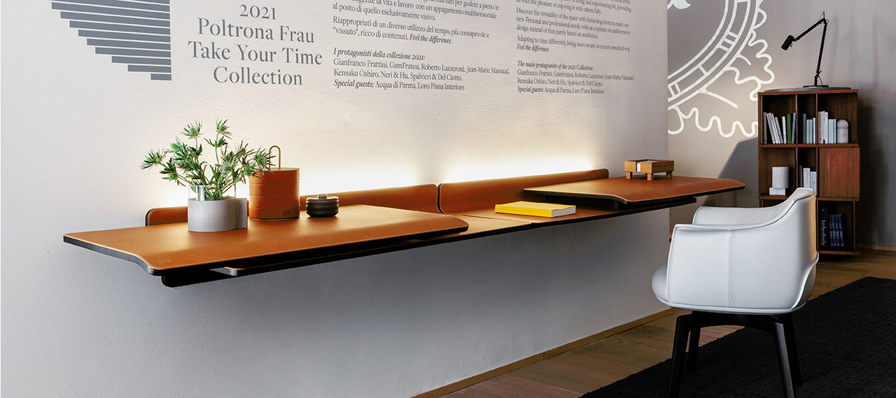 Iren Wall-Mounted Writing Desk by Poltrona Frau, view 2