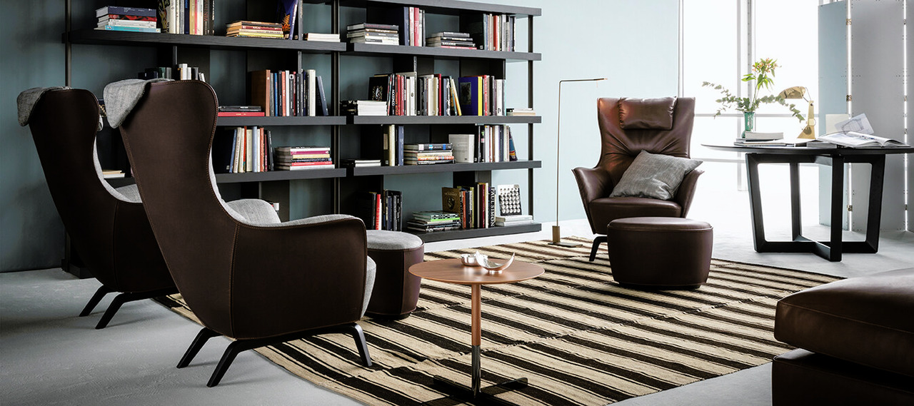 Mamy Blue Ottoman, view 2