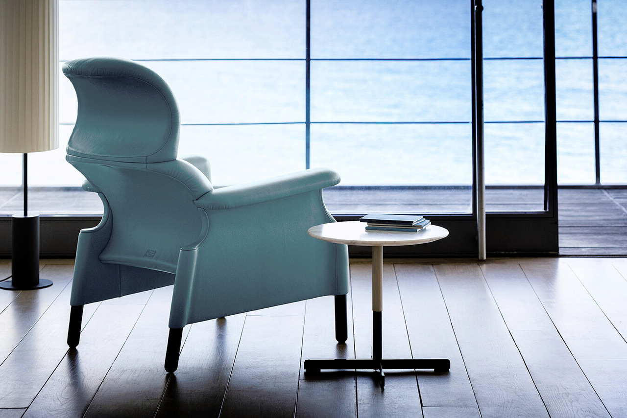 Sanluca Armchair and Pouf, view 2
