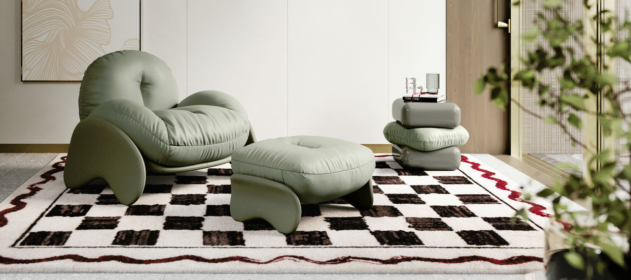 Squash Ottoman, view 2