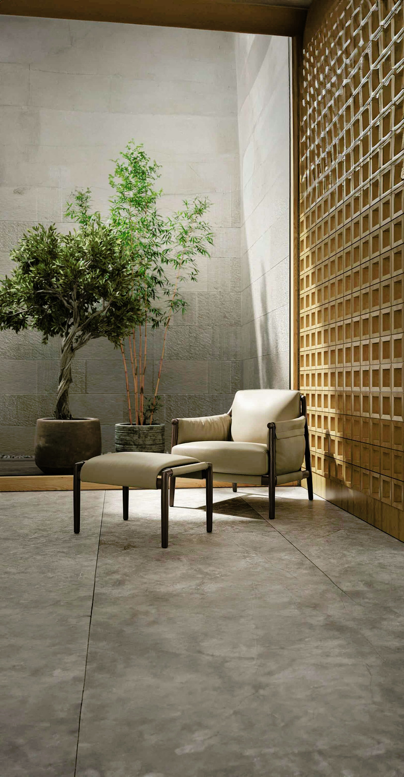Times Lounge Armchair and Ottoman, view 3