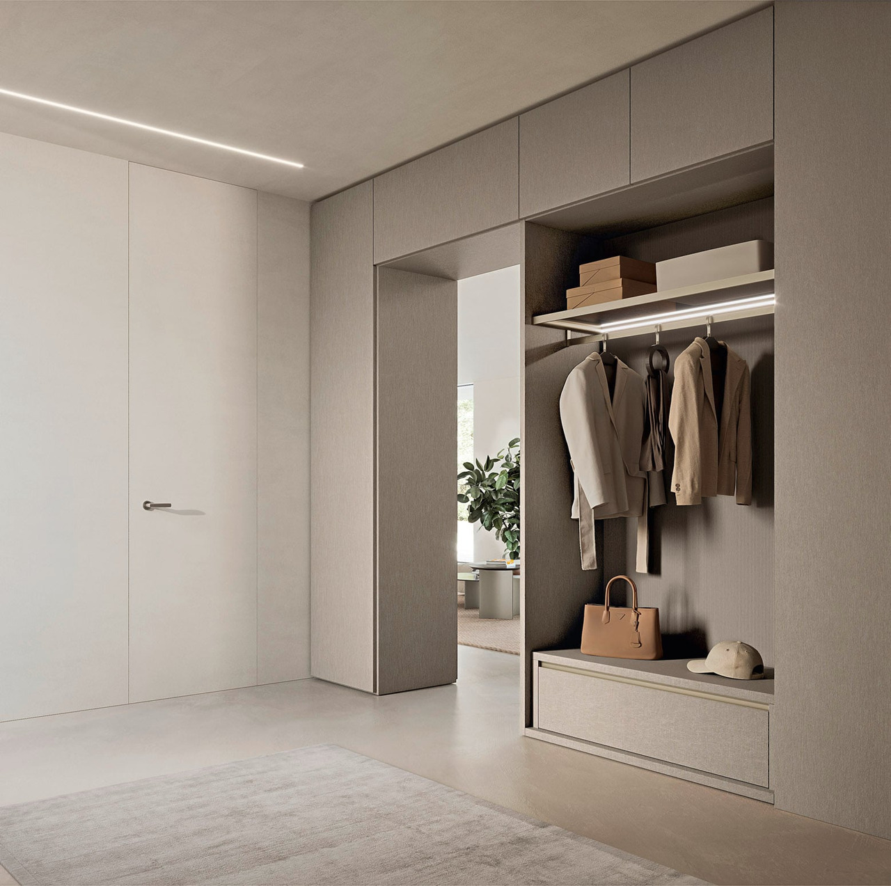 Architectural Wardrobe System Sangiacomo Nexta Passages